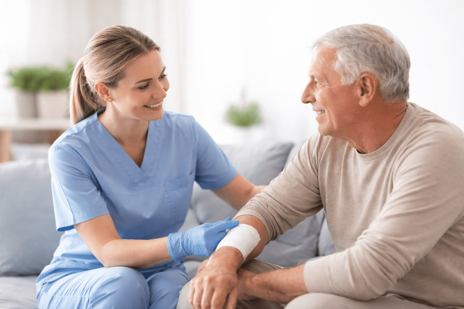 Wound Care Ohio team taking care